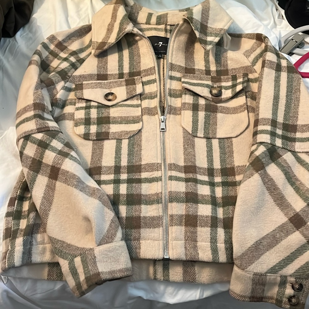 7 for all mankind flannel jacket